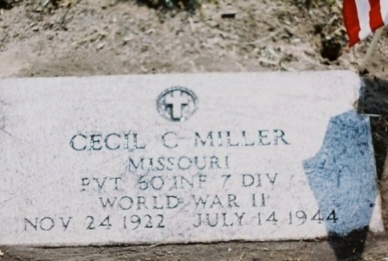 Cecil Miller Headstone
