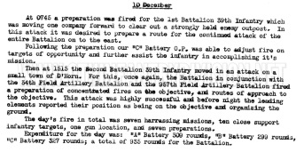 After Action Report 26th Field Artillery Battalion 10 December 1944.